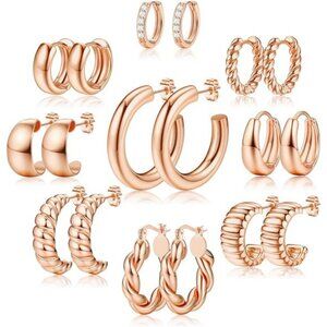 Sterling Silver Earrings for Women - Hypoallergenic Cartilage Earrings for